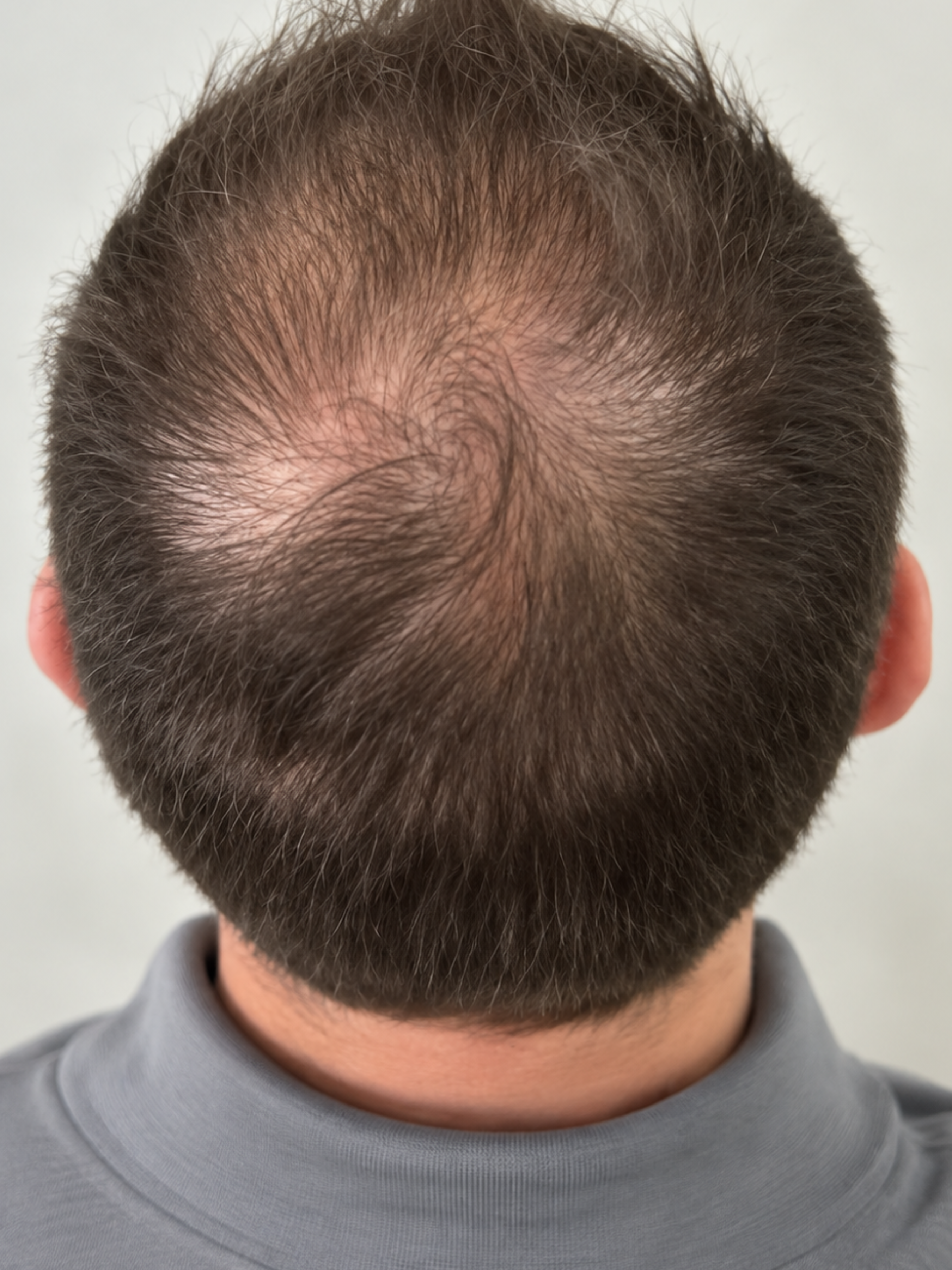 Supplied scalp photograph identified as after 5 months